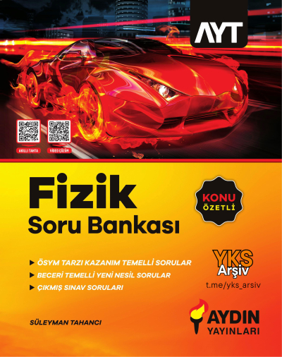 AYT Fizik Konu Özetli Soru Bankası Aydın Yayınları Fenomen Fotokopi - YKS - KPSS - ALES