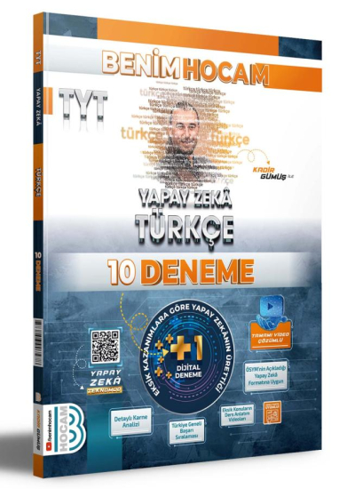 2025 TYT Yapay Zeka Türkçe 10 Deneme Benim Hocam Yayınları Fenomen Fotokopi - YKS - KPSS - ALES