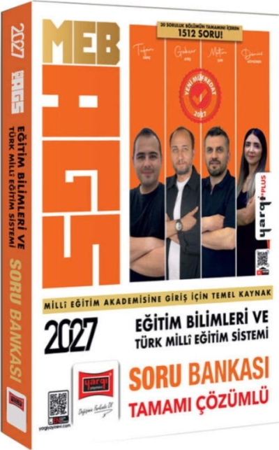 MEB-AGS Eğitim Bilimleri ve Türk Milli Eğitim Sistemi Tamamı Çözümlü Soru Bankası Yargı Yayınları Fenomen Fotokopi - YKS - KPSS - ALES
