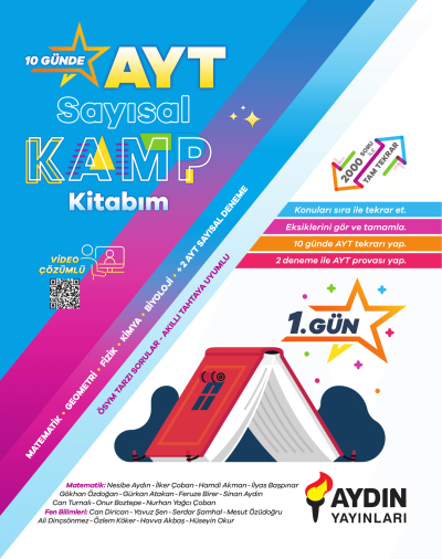AYT Sayısal Kamp Kitabım Aydın Yayınları Fenomen Fotokopi - YKS - KPSS - ALES