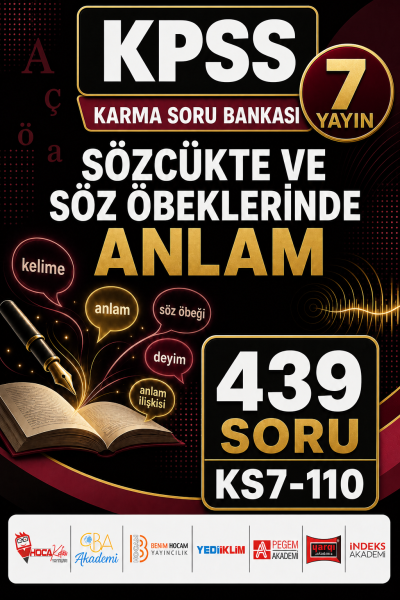 Sözcükte ve Söz Öbeklerinde Anlam 7 Yayın 439 Soru Fenomen Fotokopi - YKS - KPSS - ALES