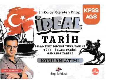 2026 KPSS MEB AGS İdeal Tarih Konu Anlatımı Birol Yetimoğlu 1. Cilt Dizgi Kitap Fenomen Fotokopi - YKS - KPSS - ALES
