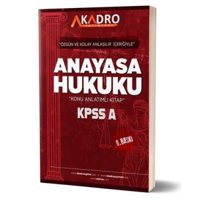 KPSS A Grubu Anayasa Hukuku Konu Anlatımlı A Kadro Yayınları 2024 Fenomen Fotokopi - YKS - KPSS - ALES