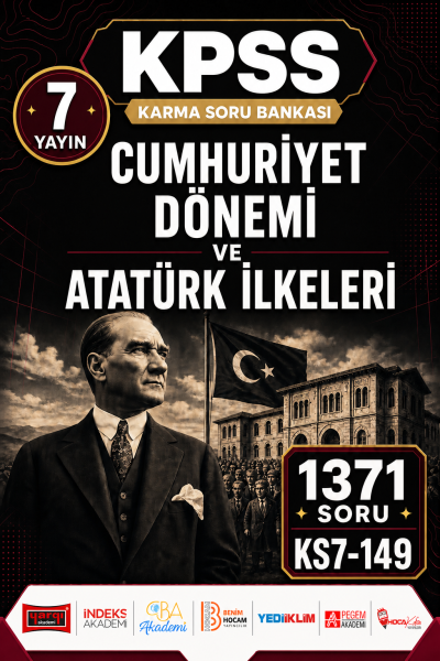 Cumhuriyet Dönemi ve Atatürk İlkeleri 7 Yayın 1371 Soru Fenomen Fotokopi - YKS - KPSS - ALES