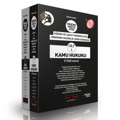 MİHENK Nokta Atışı Hakim ve Savcı Yardımcılığı Sınavına Hazırlık Kamu Hukuku ve Özel Hukuk Soru Bankası Fenomen Fotokopi - YKS - KPSS - ALES