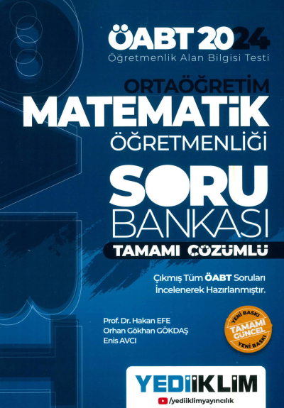 LİSE MATEMATİK ÖĞRETMENLİĞİ SORU BANKASI TAMAMI ÇÖZÜMLÜ Fenomen Fotokopi - YKS - KPSS - ALES