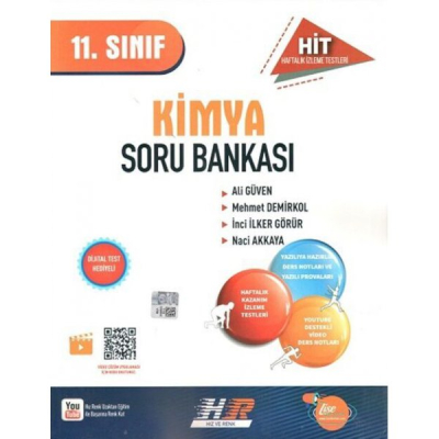 11. Sınıf Kimya HİT Soru Bankası Hız ve Renk Fenomen Fotokopi - YKS - KPSS - ALES