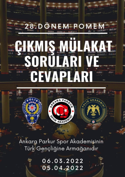 28. DÖnem POMEM Çıkmış Mülakat Soruları ve Cevapları Fenomen Fotokopi - YKS - KPSS - ALES