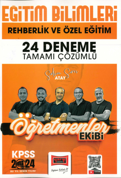 REHBERLİK VE ÖZEL EĞİTİM 24 DENEME TAMAMI ÇÖZÜMLÜ (ÖĞRETMENLER EKİBİ) Fenomen Fotokopi - YKS - KPSS - ALES
