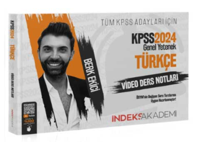 TÜRKÇE VİDEO DERS NOTLARI İNDEKS AKADEMİ BERK EKİCİ