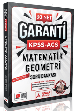 KPSS AGS Matematik - Geometri Garanti KPSS Soru Bankası Paraf Yayınları Fenomen Fotokopi - YKS - KPSS - ALES