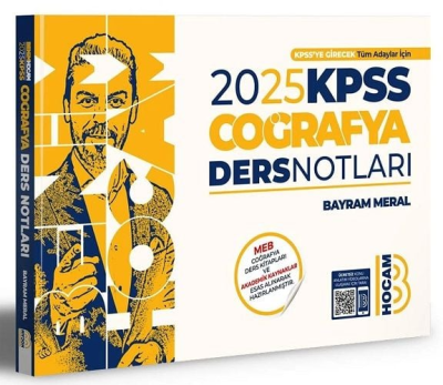 Benim Hocam Yayınları 2025 KPSS Coğrafya Video Ders Notları Fenomen Fotokopi - YKS - KPSS - ALES
