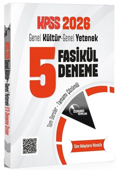 KPSS Genel Yetenek Genel Kültür 5 Deneme Fasikül Çözümlü Doktrin Yayınları Fenomen Fotokopi - YKS - KPSS - ALES