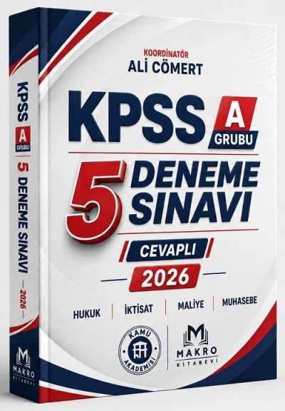 2026 KPSS A Grubu 5 Deneme Ali Cömert Makro Kitabevi Fenomen Fotokopi - YKS - KPSS - ALES