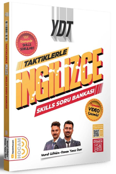 2025 YDT Taktiklerle İngilizce SKILLS Soru Bankası Benim Hocam Fenomen Fotokopi - YKS - KPSS - ALES