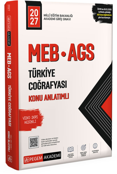 2027 MEB-AGS Türkiye Coğrafyası Konu Anlatımlı Pegem Akademi Yayınları Fenomen Fotokopi - YKS - KPSS - ALES