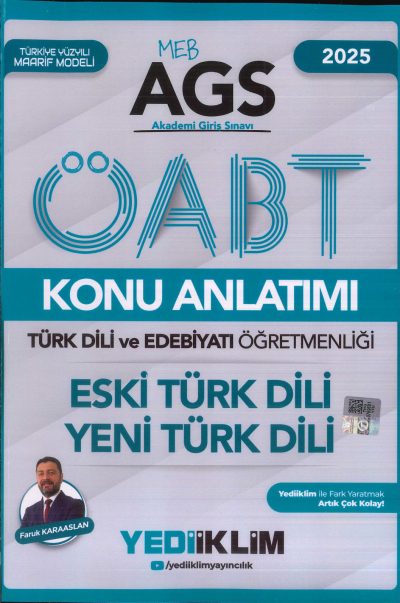 2025 MEB AGS ÖABT Türk Dili ve Edebiyatı Öğretmenliği Eski Türk Dili Yeni Türk Dili Konu Anlatımı Yediiklim Yayınları Fenomen Fotokopi - YKS - KPSS - ALES