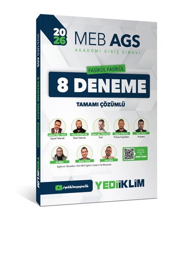 2026 MEB AGS Fasikül Fasikül 8 Deneme Tamamı Çözümlü Yediiklim Yayınları Fenomen Fotokopi - YKS - KPSS - ALES