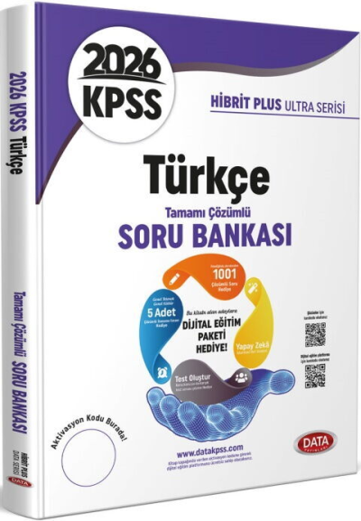 2026 KPSS Türkçe Hibrit Plus Ultra Serisi Karekod Çözümlü Soru Bankası Data Yayınları Fenomen Fotokopi - YKS - KPSS - ALES