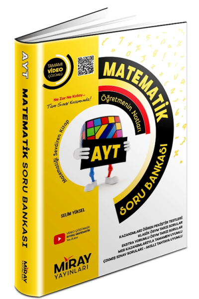 AYT Matematik Tamamı Video Çözümlü Soru Bankası Miray Yayınları Fenomen Fotokopi - YKS - KPSS - ALES