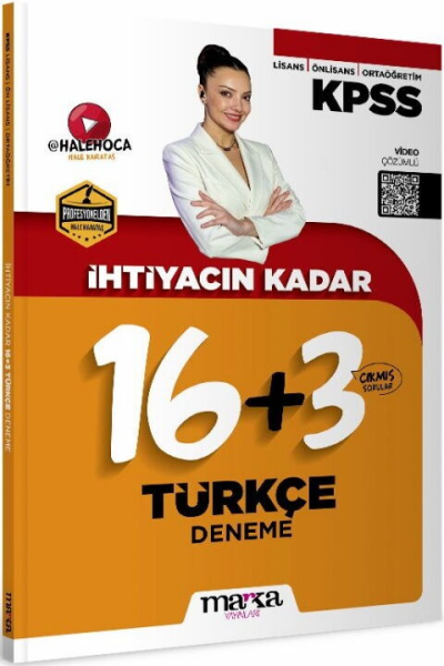2026 KPSS İhtiyacın Kadar Hale Hoca Türkçe 19 Deneme Marka Yayınları Fenomen Fotokopi - YKS - KPSS - ALES