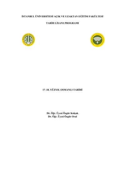 17-18. Yüzyıl Osmanlı Tarihi Fenomen Fotokopi - YKS - KPSS - ALES