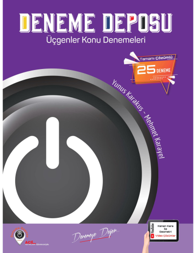 AYT Üçgenler Deneme Deposu Acil Yayınları 25 Deneme Fenomen Fotokopi - YKS - KPSS - ALES