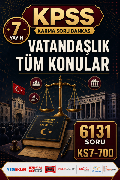 Vatandaşlık Tüm Konular 7 Yayın 6131 Soru Fenomen Fotokopi - YKS - KPSS - ALES