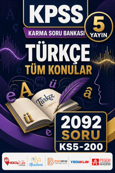 TÜRKÇE TÜM KONULAR 5 Yayın 2092 Soru Fenomen Fotokopi - YKS - KPSS - ALES