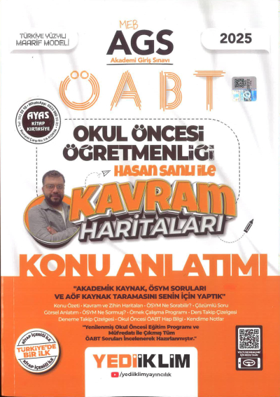 2025 MEB AGS ÖABT Okul Öncesi Öğretmenliği Hasan Sanlı İle Kavram Haritaları Konu Anlatımı Yediiklim Yayınları Fenomen Fotokopi - YKS - KPSS - ALES