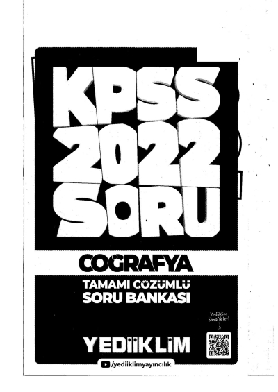 2022 KPSS GY GK COĞRAFYA Soru Bankası MODÜLER Fenomen Fotokopi - YKS - KPSS - ALES