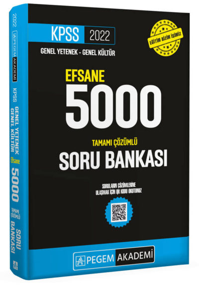 2022 KPSS Genel Yetenek Genel Kültür Efsane 5000 Tamamı Çözümlü Soru Bankası Fenomen Fotokopi - YKS - KPSS - ALES