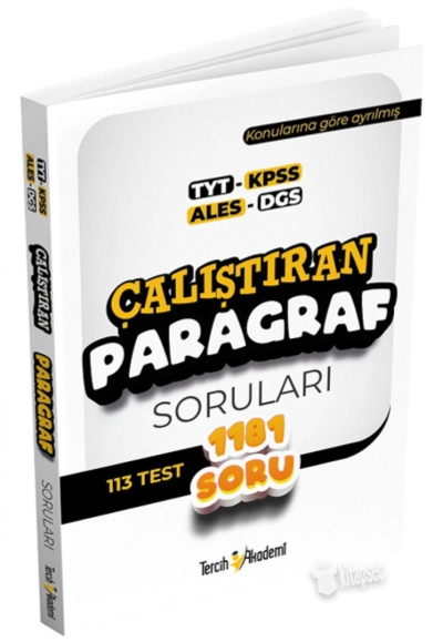 ÇALIŞTIRAN PARAGRAF SORULARI 1181 SORU Fenomen Fotokopi - YKS - KPSS - ALES