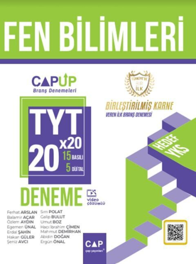 YT Fen Bilimleri 20 x 20 Up Deneme Çap Yayınları Fenomen Fotokopi - YKS - KPSS - ALES