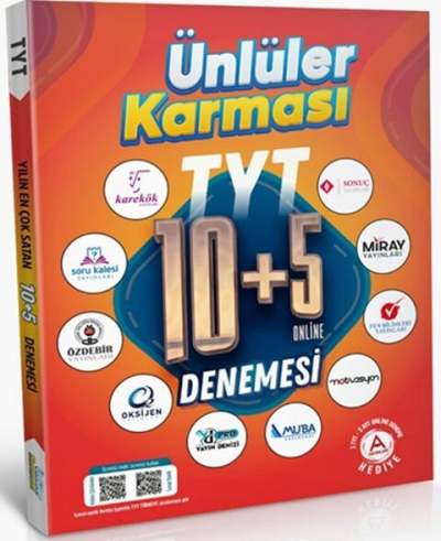 Ünlüler Karması TYT 10 + 5 Deneme Fenomen Fotokopi - YKS - KPSS - ALES