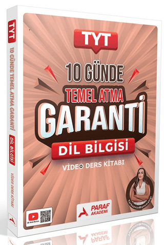 YKS TYT Dil Bilgisi Türkçenin Matematiği 10 Günde Temel Atma Garanti Video Ders Kitabı - Gamze Özdin Paraf Akademi Yayınları Fenomen Fotokopi - YKS - KPSS - ALES
