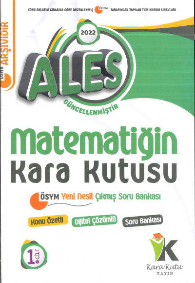 MATEMATİĞİN KARA KUTUSU 1. CİLT Fenomen Fotokopi - YKS - KPSS - ALES