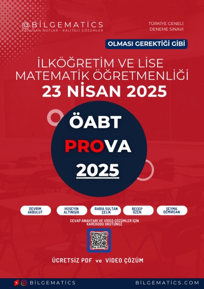 BilgeMatics Hüseyin Hoca ÖABT Matematik Prova 2025 Fenomen Fotokopi - YKS - KPSS - ALES