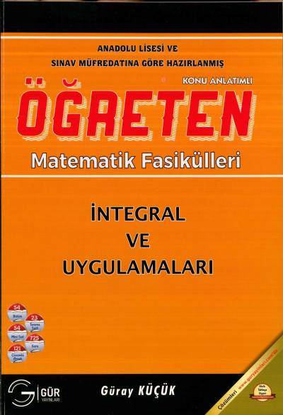 TYT-AYT ÖĞRETEN MATEMATİK İNTEGRAL VE UYGULAMALARI KONU ANLATIMLI Fenomen Fotokopi - YKS - KPSS - ALES