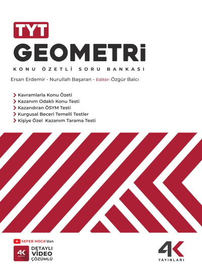 TYT Geometri Konu Özetli Soru Bankası Fenomen Fotokopi - YKS - KPSS - ALES