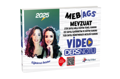 Dizgi 2025 MEB AGS Mevzuat Bilgisi (222, 1739, 7528 Sayılı Kanun) Video Ders Notu - Eğitimci İkizler Dizgi