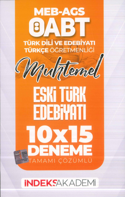 2025 ÖABT MEB-AGS Türk Dili Edebiyatı-Türkçe Eski Türk Edebiyatı 10x15 Deneme Çözümlü İndeks Akademi Yayıncılık Fenomen Fotokopi - YKS - KPSS - ALES