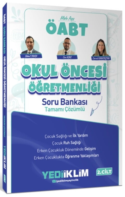 MEB AGS ÖABT Okul Öncesi Öğretmenliği Tamamı Çözümlü Soru Bankası Cilt 2 Yediiklim Yayınları Fenomen Fotokopi - YKS - KPSS - ALES