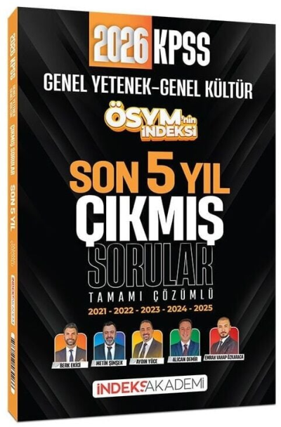 2026 KPSS Genel Yetenek Genel Kültür ÖSYM nin İndeksi Çıkmış Sorular Son 5 Yıl Çözümlü İndeks Akademi Yayıncılık Fenomen Fotokopi - YKS - KPSS - ALES