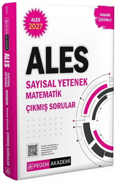 2027 ALES Sayısal Yetenek Matematik Çıkmış Sorular Çözümlü Pegem Akademi Yayınları Fenomen Fotokopi - YKS - KPSS - ALES