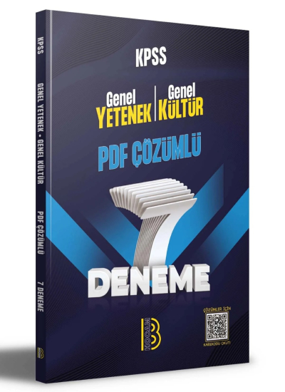 KPSS Genel Yetenek Genel Kültür 7 Deneme PDF Çözümlü Benim Hocam Yayınları Fenomen Fotokopi - YKS - KPSS - ALES