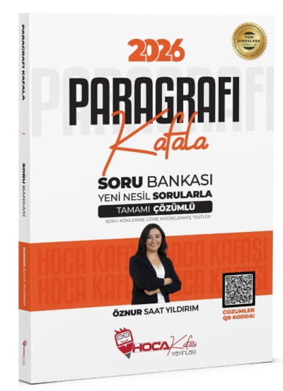2026 Paragrafı Kafala Soru Bankası Çözümlü Öznur Saat Yıldırım Hoca Kafası Yayınları Fenomen Fotokopi - YKS - KPSS - ALES