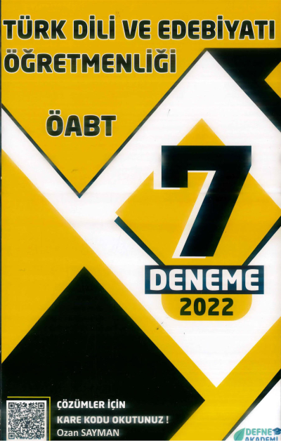 7 DENEME Fenomen Fotokopi - YKS - KPSS - ALES